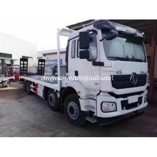 White Color 8X4 Shanqi Flat Bed Cargo Truck